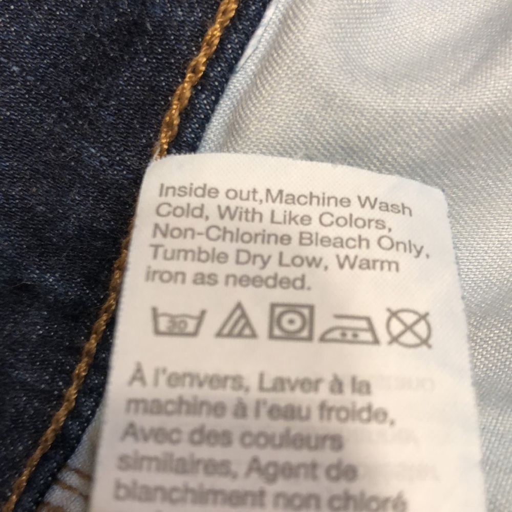 Madewell High Rise Skinny Jeans Dark Wash Size 27 - Picture 14 of 15
